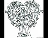 Celtic Cross Coloring Sheets Printable Pages sketch template