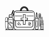 Coloring Your First Aid Knowledge  Page sketch template