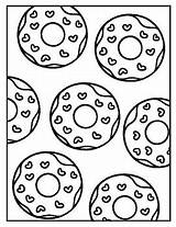 Donuts Coloring Pages  Sprinkle And Valentine Inspired By Wayne Thiebaud sketch template