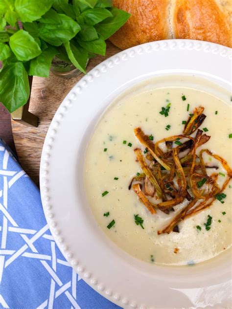 Potato Leek Soup with Crispy Leeks - The Rose Table