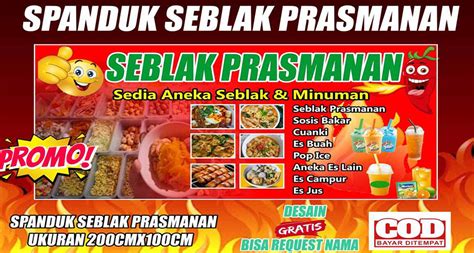 7 Contoh Banner Seblak Prasmanan & Desain Keren (Gratis)