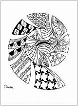Zentangle For Children  Coloring Pages Kids sketch template