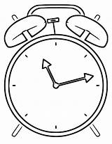 Clock Coloring Sheet Pages sketch template
