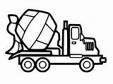 Basic Cement Mixer Truck coloring Page  Download Print Or Color sketch template