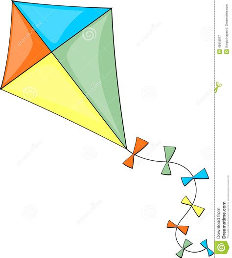 Kite stock vector. Illustration of kite, hobby, freedom - 45915977