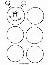 Printable Caterpillar Template  Coloring Page Craft sketch template