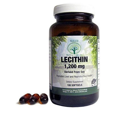 Natural Nutra Soy Lecithin Supplement, High Potency 1,200... https ...