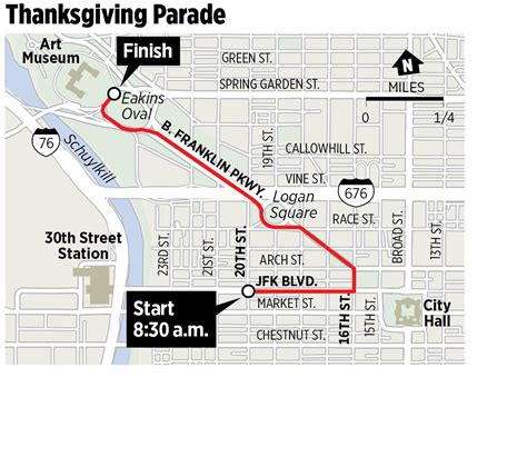 Philadelphia Thanksgiving Day Parade 2024 Route Map - Alicia Lorraine