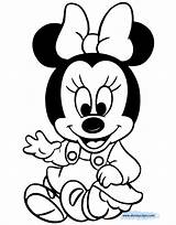 Minnie As A Baby Coloring Pages sketch template