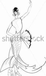 Flamenco Dancer Coloring Page At GetColoringscom  Free Printable sketch template