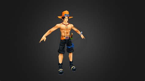 Ace One Piece - Download Free 3D model by AnmAn [f5274de] - Sketchfab