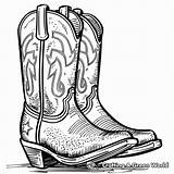 Cowboy Boot Coloring Pages  Free & Printable sketch template