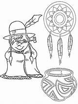 Native American Indian Coloring Pages For Kids sketch template