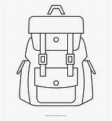 Rucksack Coloring Page  Hiking Backpack Clipart Black And White Free sketch template
