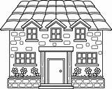 Building Coloring Page sketch template