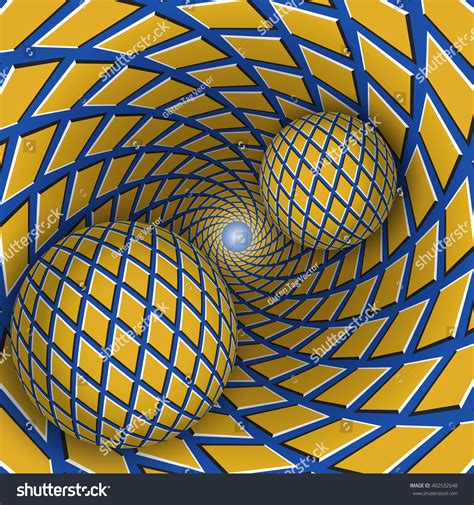 Optical Illusion Illustration Two Balls Moving Stock Illustration 402532648 | Shutterstock