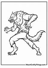 Printable Werewolf Coloring Pages sketch template