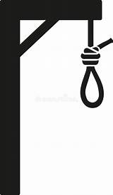 Hanging Gallows Drawings Sketch Coloring Page sketch template