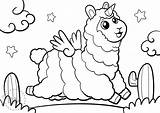 Coloring Pages Llamacorn Llama Llamas Colouring Lama Drawing Coloriage  sketch template