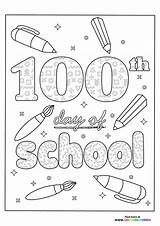 100th Day Coloring Sheet Pages sketch template