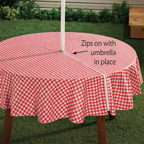 Zippered Table Cloth - Umbrella Table Cloth - Kitchen - Miles Kimball