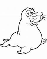 Seal Coloring Sheet sketch template