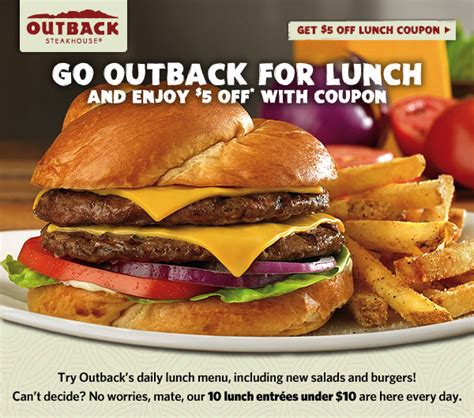 Outback Coupon: $5 off Lunch | How to Have it All