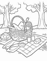 Summer Picnic Coloring Page Images  Free Download On Freepik sketch template