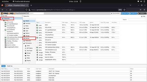 Proxmox Backup Scheduling - Infinityflame