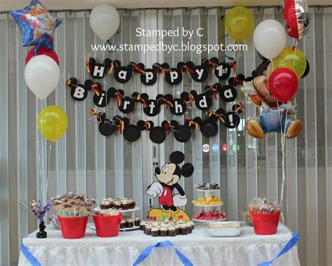 Stamped by C: It's a Mickey Mouse Birthday Party!