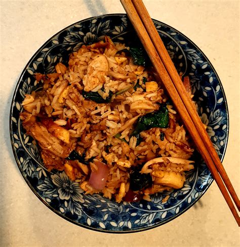 [Homemade] Chicken & Mushroom Fried Rice : r/food