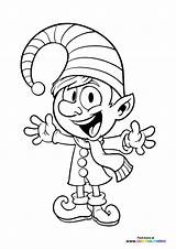Christmas elves  Coloring Pages For Kids Free And Easy Print sketch template