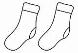 Socks template  Coloring Page sketch template