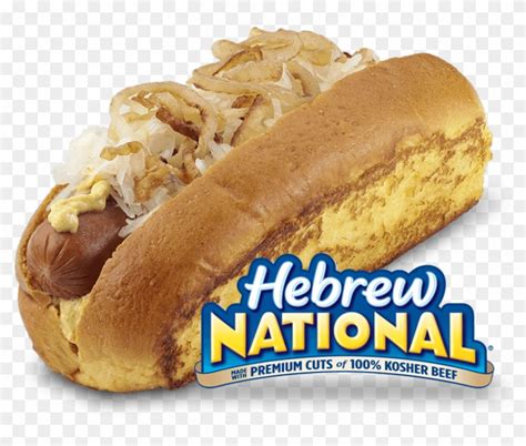 Hebrew National All Beef Hot Dog - National Hebrew Hot Dog, HD Png ...