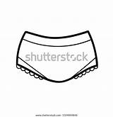 Coloring Book Children Underwear Underpants Black Stock Vector Royalty  sketch template