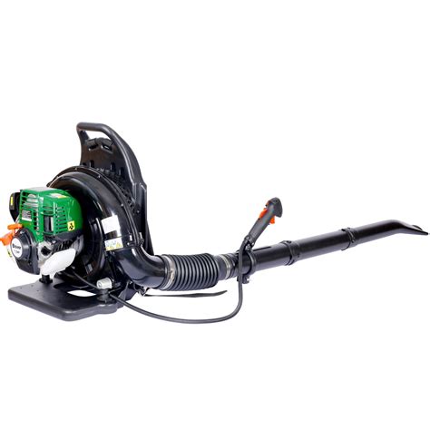 Green Gas Powered Leaf Blower, 37.7cc 4-Cycle Backpack Leaf Blower with ...