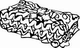 Lasagna Clip Art Coloring Sketch Page sketch template