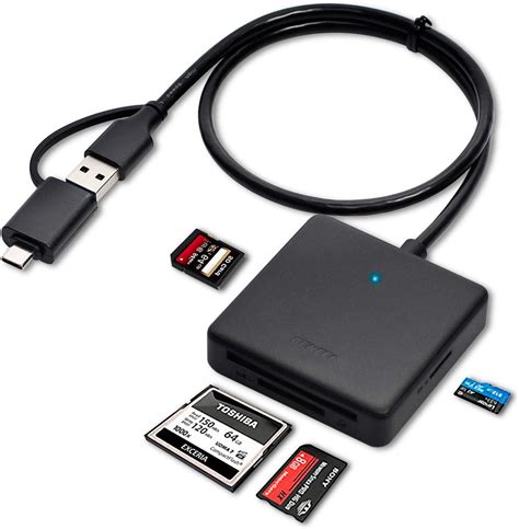 Memory Card Reader, BENFEI 4in1 USB USB-C to SD Micro SD MS CF Card Reader Adapter: Amazon.ca ...