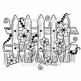 Picket Fence Outline Coloring Pages sketch template