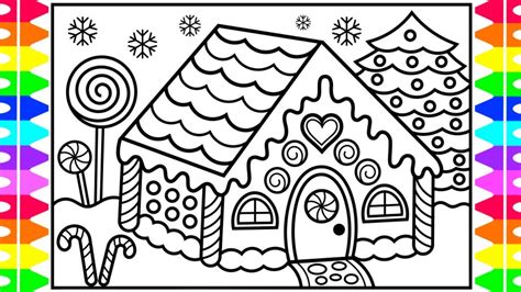 Gingerbread House Drawing at PaintingValley.com | Explore collection of Gingerbread House Drawing