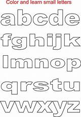 Small letters coloring Printable Page For Kids sketch template
