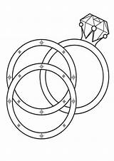 Wedding Rings Page 2 Coloring Pages sketch template