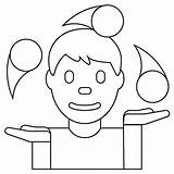 Man Juggling Emoji coloring Page  Free Printable Coloring Pages sketch template
