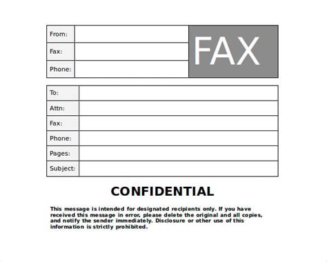 13+ Confidential Fax Cover Sheet -Word, PDF