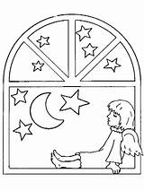 Coloring Pages Curtains sketch template