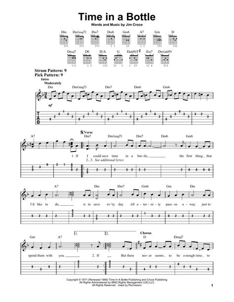 Time In A Bottle by Jim Croce - Easy Guitar Tab - Guitar Instructor