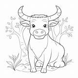 Ox Coloring Pages – Coloring Corner sketch template