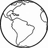 Globe Earth Coloring Pages Kids Drawing Line Planet Para Colouring  sketch template