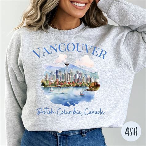 Vancouver British Columbia Canada Sweatshirt Vancouver Canada - Etsy