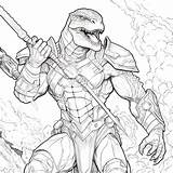 Warrior Coloring Pages sketch template